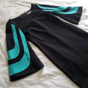 Trina Turk Hijinx Mod bell sleeve Black Dress